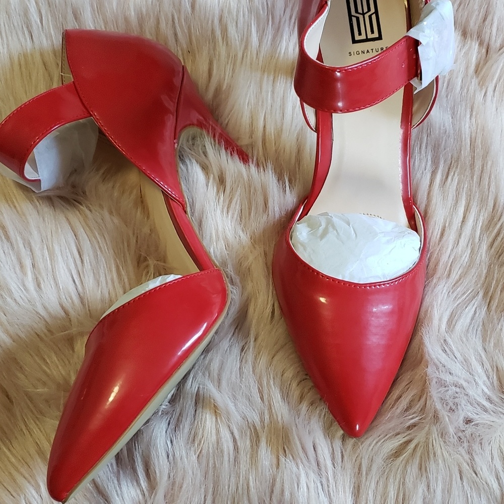 Red Mary Jane Heels